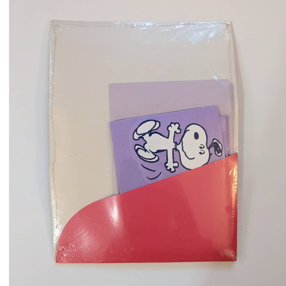 Vintage Snoopy & Woodstock Stationary Set from Hallmark Sealed RARE - Picture 3 of 6